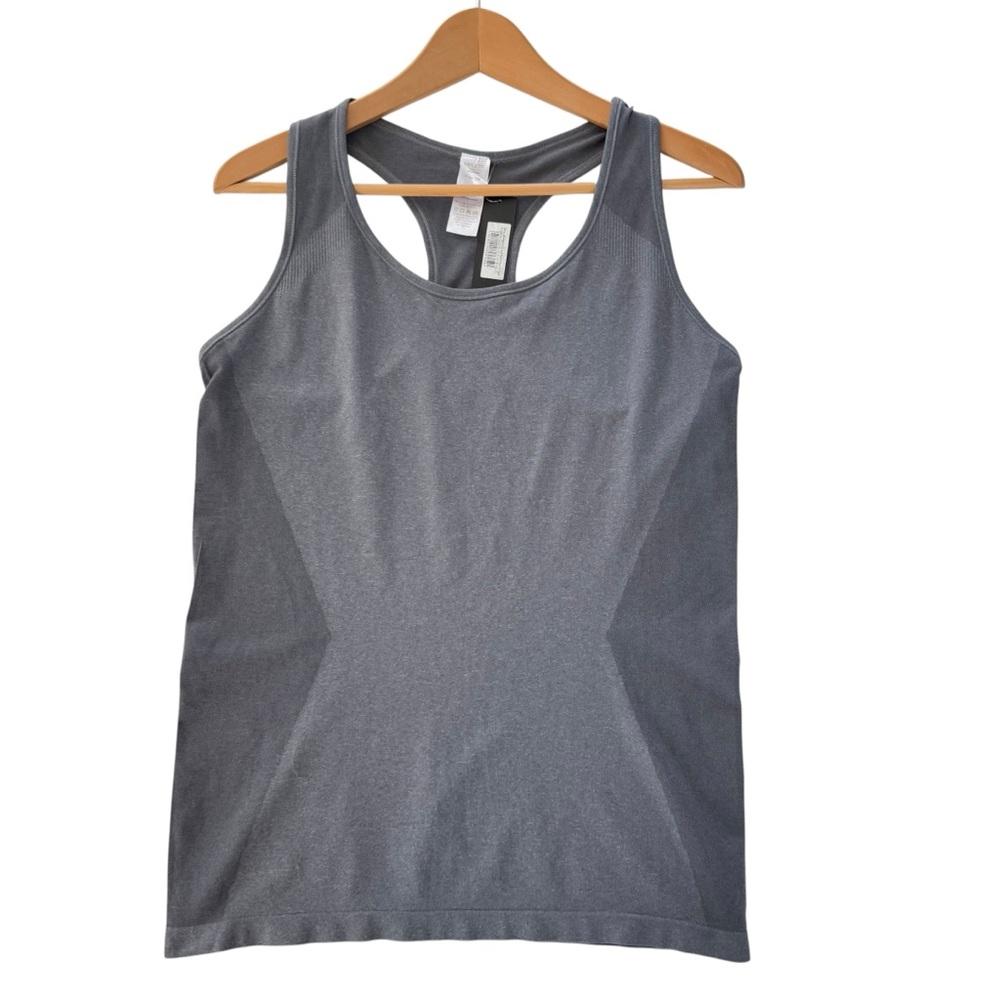 NWT Hylete Circuit Performance Racerback Tank Womens XL Heather Gray Workout Gym